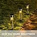 Sunnest Warm White Solar Garden Lights Outdoor, Solar Powered Pathway Lights, Outdoor Landscape Lighting for Garden/Yard/Lawn/Patio/Walkway/Driveway(12 Pack)
