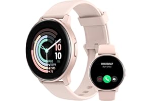 TOUCHELEX Smart Watch for Women Men Answer/Make Calls/Quick Text Reply/AI Voice, Smartwatch for Android Phones iPhone Samsung Compatible IP68 Fitness Tracker Heart Rate Blood Oxygen Sleep Monitor Circle