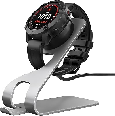 TiMOVO Aluminum Charger Dock Stand for Garmin Fenix 7 6 5 Venu Vivoactive