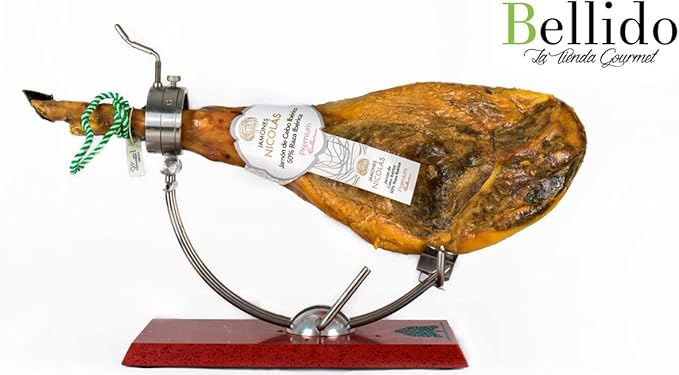 Jamones y Embutidos ibéricos sabor exquisito (Jamones Nicolas). Envió GRATIS 24h. (Jamón de cebo Ibérico 7-8 kilos aprox): Amazon.es: Alimentación y bebidas
