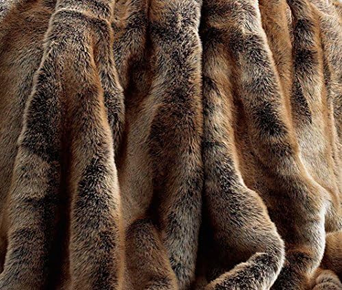 Limited Edition Luxury Faux Fur Throw Blanket - Coyote 60"x72"