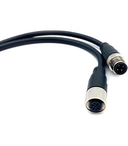 HangTon M12 A-Coded 4 Pin Female To Open Wire Cable - 5 Meter Shielded For Sensors, Actuators, DeviceNet, PROFIBUS - View #7