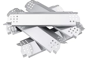 Uniflasy Heat Plates for Home Depot Nexgrill 720-0830H, 5 Burner 720-0888, 720-0896, 720-0888N, 720-0882A, 720-0882S 6 Burner 720-0896B, 720-0898 Gas Grill, Stainless Steel, Replacement Parts, 5 Pack