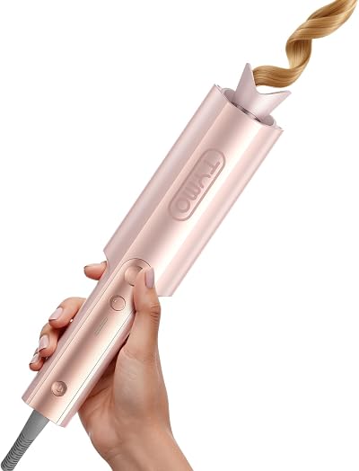 TYMO CurlPro Plus Automatic Curling Iron 25 mm Long Barrel UK Plug Gold Blush