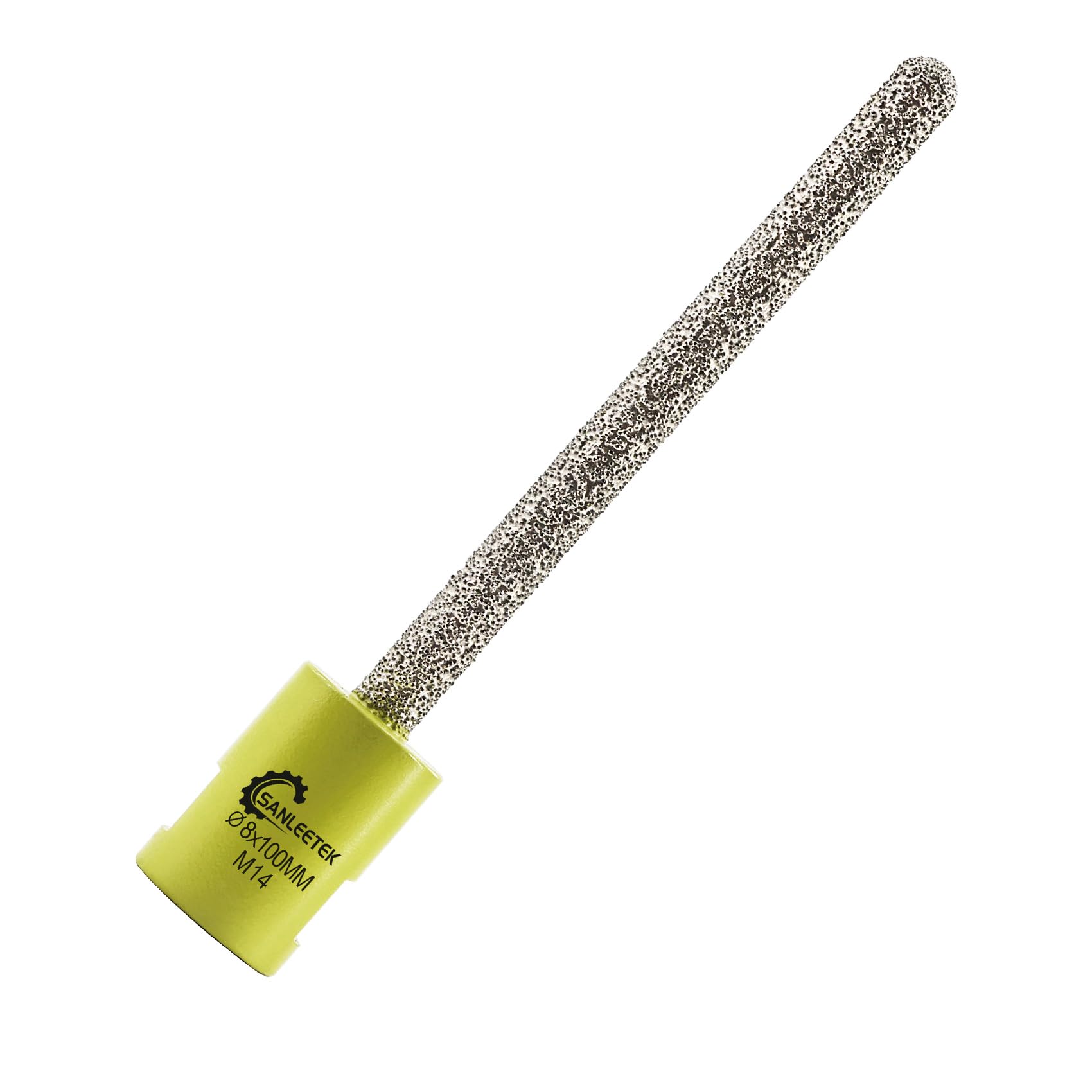 Diamond Mortar Raking Bit 8x100mm Diamond Mortar Router for Brick Joints Mortar Removal and Tuck Pointing Masonry Stone Brick Marble M14 Thread SANLEETEK