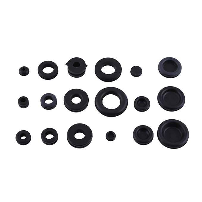 WearResistant Black Wire Grommet, Seal, Insulated Rubber Grommet, for
