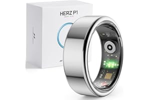 Herz P1 Smart Ring for Women &amp; Men - 24/7 Health Metrics Fitness Ring, Tracks 20+ Biometrics, 6 Day Battery, Waterproof, iOS Android Compatible, Free APP, No Subscription (Silver, 10, Silver)3.5 out of 5 stars 182$59.99
