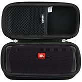 Adada Hard Travel Case for JBL FLIP 5/6/7 Waterproof Portable Bluetooth Speaker (Black)