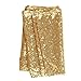 Ling's moment 12 x 108 Inch Sparkly Gold Sequin Table Runner (Hem Edge) for Vintage Wedding Party Bridal Shower Baby Shower Christmas Decorations