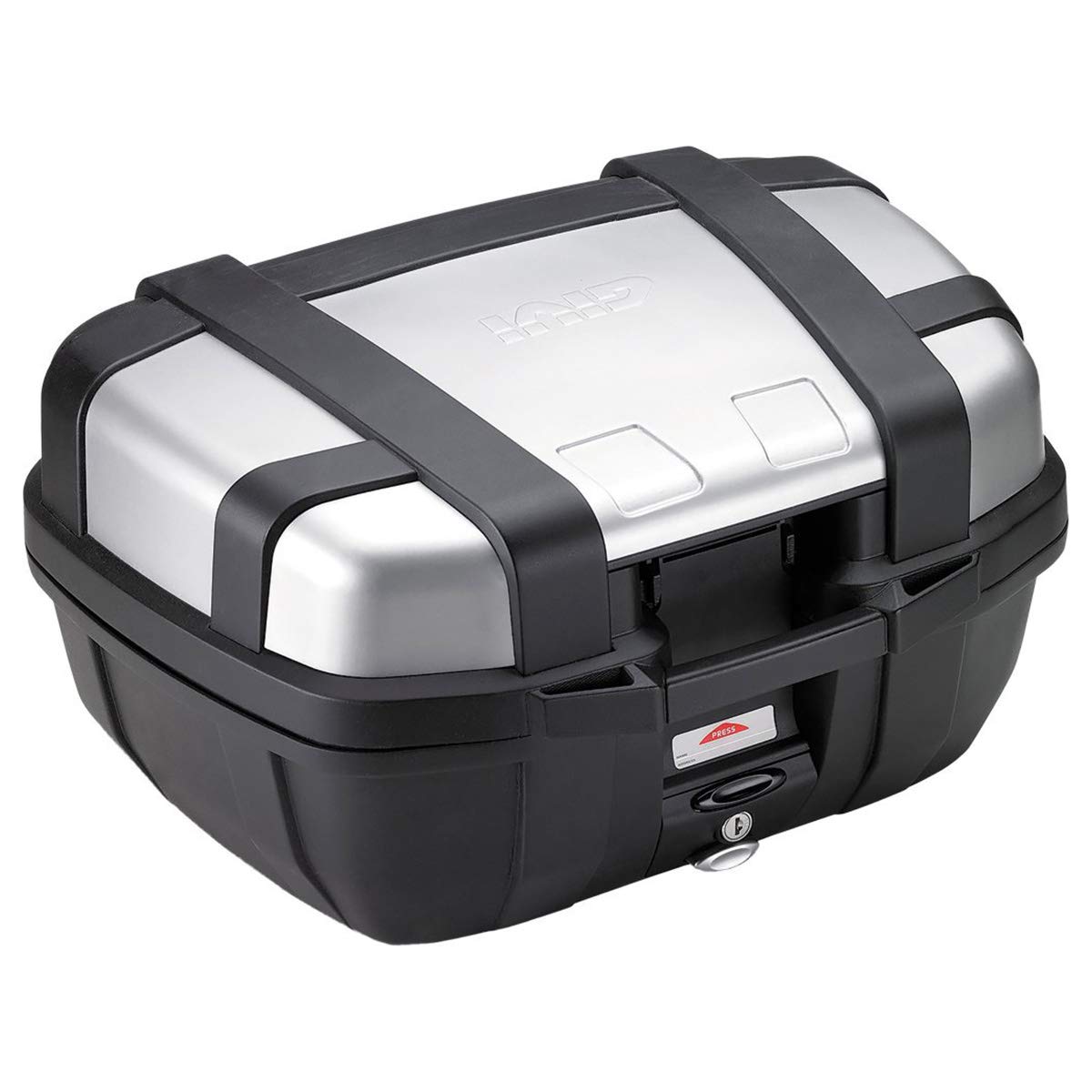 Givi TRK52N Trekker 52-Monokey Top Case with Aluminium Cover, Silver