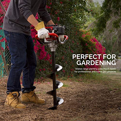 Hiltex 10246 6"x30" Steel Gardening Auger Bit | For Planting Bedding, Bulbs, Seedlings | 3/4" Shaft (Renewed) - Thumbnail 3