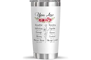 TEEZWONDER Christian Gifts For Women - Christmas, Mothers Day, Birthday, Valentines Day Gifts For Women - Inspiration, Religious Gifts For Mom, Friend, Sister, Grandma - 20 Oz Stainless Steel Tumbler