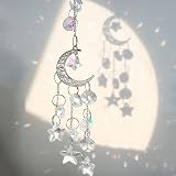 Yoosso Sun Catchers Moon Star Rainbow Crystal Window Ornament