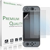 amFilm Anti-Glare Matte Screen Protector for Nintendo Switch 2017 (3-Pack)