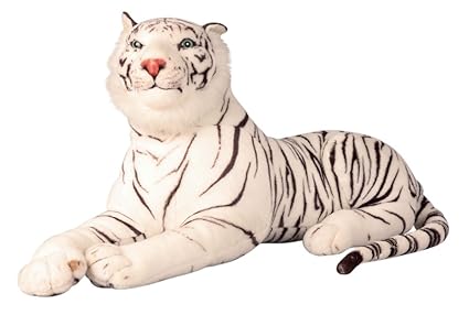 Tiger weiß XXL Plüschtier 1,70 m Kuscheltier Stofftier Raubkatze weiss