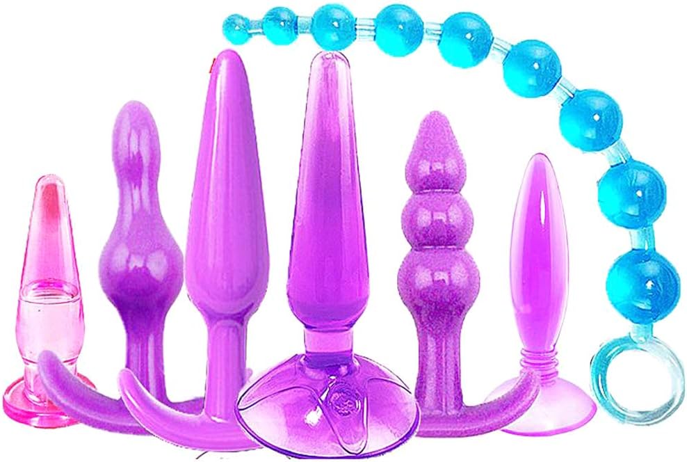 Bache60 7 Pcs Begīnner Būtt Plúg Anāl Plúg Kit Adullt Six Toys