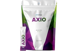 LifeVantage AXIO Regular Energy Drink Powder, Nootropic Supplement, Focus & Mood Support, with L-theanine, Green Tea, B Vitamins, DMAE, Quercetin & Pine Bark, Dragon Fruit, 30 Packets