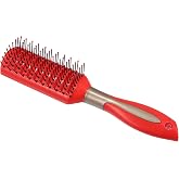 VOCOSTE Vent Hair Brush, Detangling Wet Brush, Red | Ball Tips Protect Scalp, Comfortable Grip, for All Hair Types, Unisex