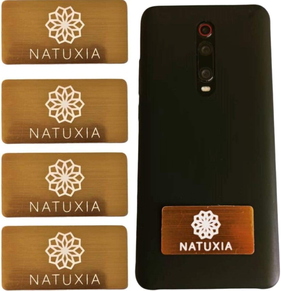 EMF Strahlenschutz Aufkleber Set - 6 Stück In Gold & Silber Für Handy & Laptop