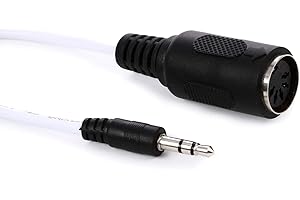 1010 MUSIC 1010music MIDI Adapter - Male 3.5 Millimeters TRS to Female 5 Pin DIN