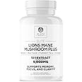 DR. EMIL NUTRITION 9000mg Organic Lions Mane Supplement Capsules with Chaga, Reishi & Maitake - Natural Mushroom Blend for Wellness Support