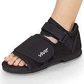 Vive Post Op Rounded Shoe for Injured Foot - Orthopedic Recovery Shoes for Women, Men - Lightweight, Adjustable Medical Walking Shoe for Post Surgery, Stress Fracture, Bunions, Sprains - Left or Right (XX-Large)