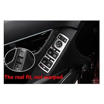 Jc Sportline Interior Door Window Switch Chrome Cover Trim Fits Tesla Model S 2012 2016