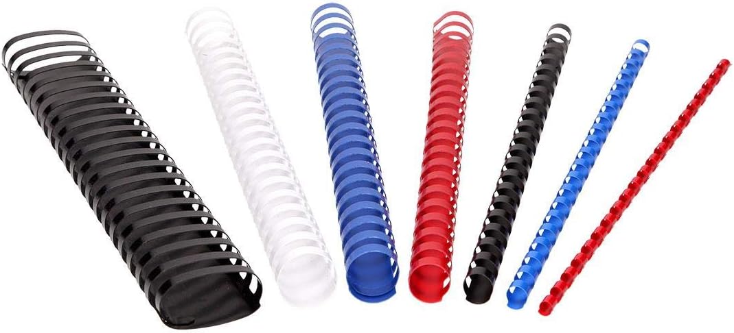 Dorsi Plastici Per Rilegatura 10mm - 15 Pezzi Multicolore Per Fogli Sciolti - Foto 11