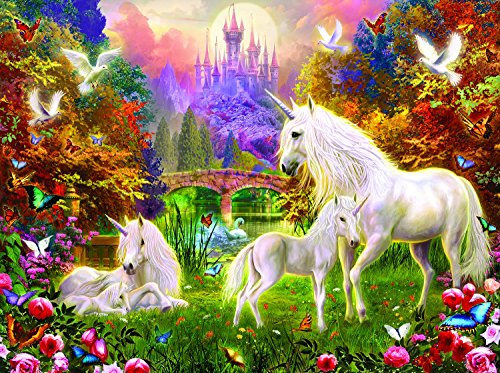 Castle Unicorns 1000 pc Jigsaw Puzzle by SunsOut