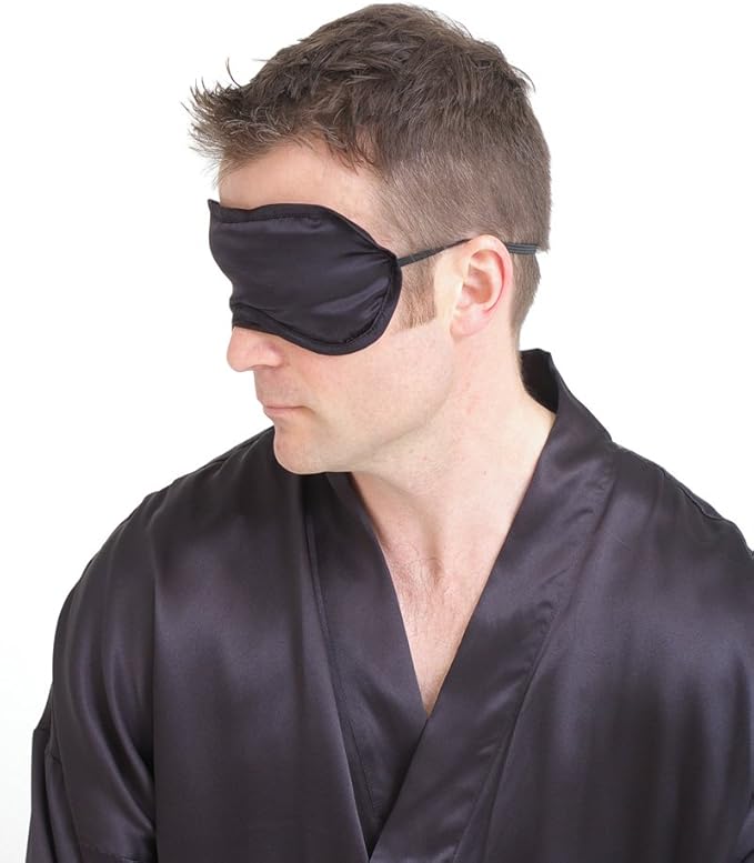 The House of Silk Gepolsterte Schlafmaske aus Seide - Farbe: schwarz