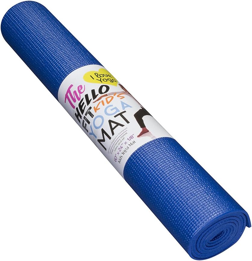 Hello Fit - Kids Short Yoga Mats - Economical 10-Pack - Nontoxic - Non-Slip - Moisture Resistant