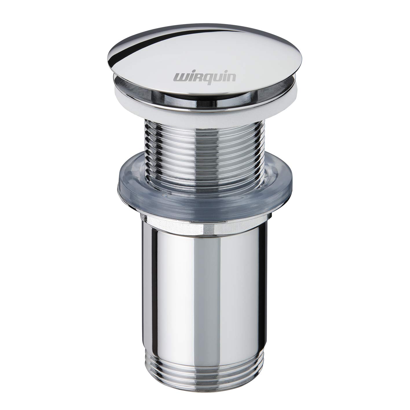 Wirquin 30723413 – Brass Basin Plug – Quick Clac System with Long Drain Body