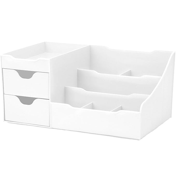 Organizador de Maquillaje con Gavetas (Blanco)