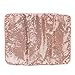expouch Travel Jewelry Roll Bag Organizer Case Aluminum Metal Mesh Material with Silk Lining (Rose gold)