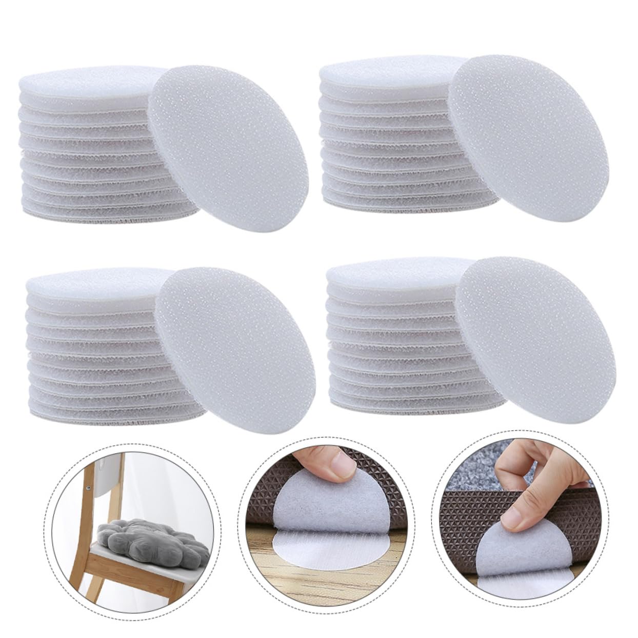 Wakauto 40 Pair Rug Paste, Bed Sheet, Sofa, Non-Slip Tape for Bedding Sheets, Mattress, Sofa, Couch, Carpet