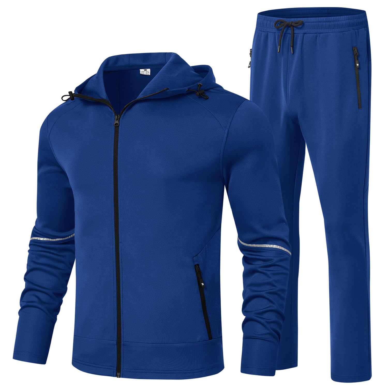 BGOWATU Men's Tracksuits Set Full Zip Jacket Hoodie