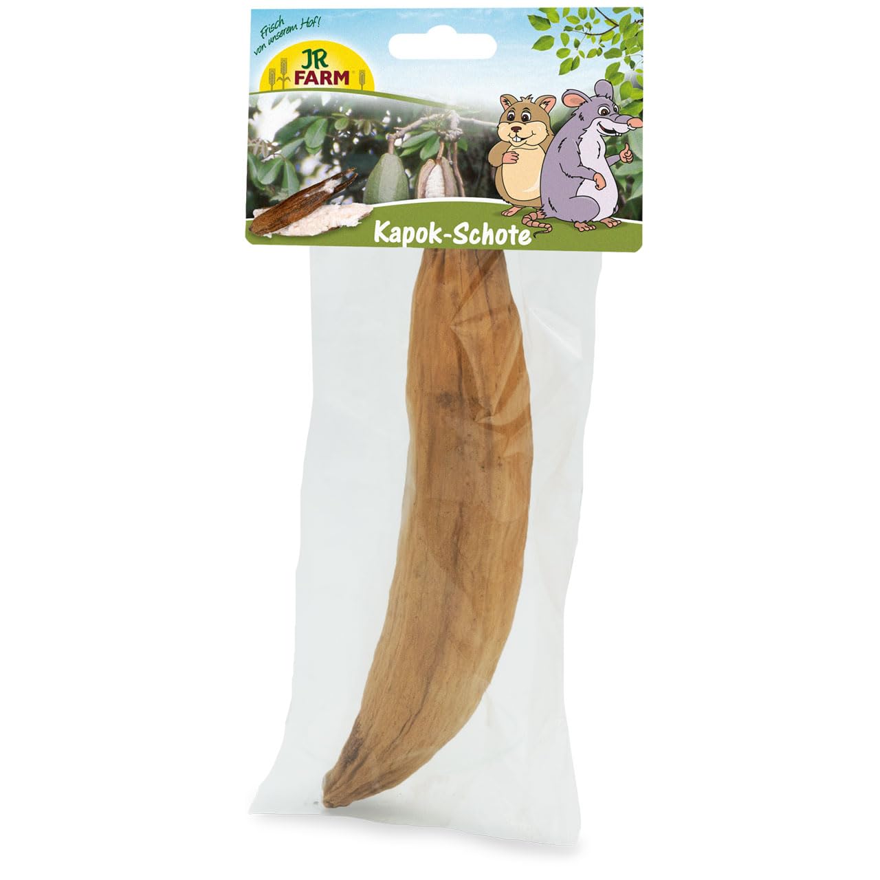 JR Farm Kapok Pod, Natural Nesting Material for Small Rodents, 1.0 count, 0.11 pounds