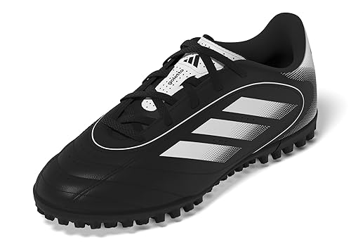 adidas Goletto IX Turf Sneaker, Black/White/Black, 3 US Unisex Little Kid