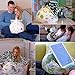 iBeani iPad Pillow & Tablet Cushion Stand - Securely Holds Any Size Tablet, eReader or Book Upto 12.9 inches, Hands Free Comfort at Any Angle on Any Surface - Purple