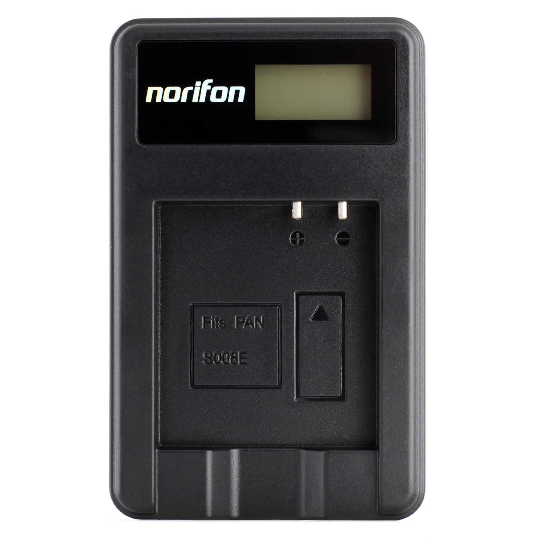 Norifon CGA-S008A LCD USB Charger for Panasonic DMC-FS20, DMC-FS5, HM-TA1, SDR-S26, Lumix DMC-FS3, DMC-FX30, DMC-FX35, DMC-FX36, DMC-FX37, DMC-FX38, DMC-FX500, DMC-FX520 Camera and More