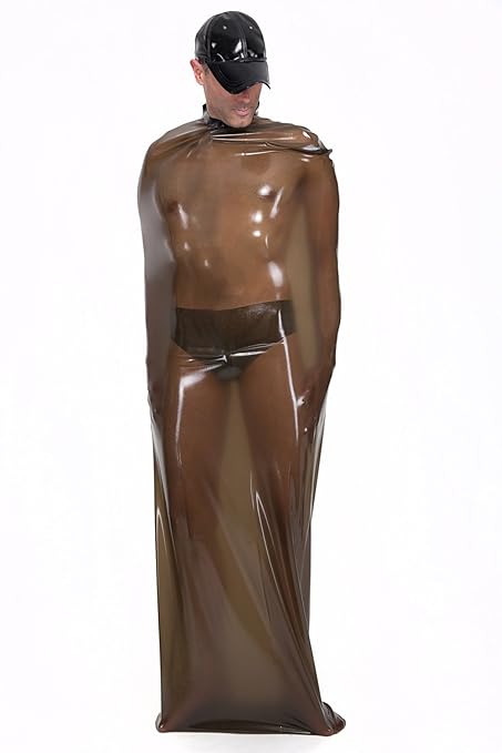 Latex Bondagesack - Saunasack oder Schlafsack - SMOKY (rauchtransparent)