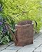 Your Hearts Delight Short Oblong Watering Can Decor, 9 by 4 by 9-1/2-Inch, Rusty