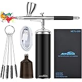 Autolock Upgraded Airbrush Kit with Air Compressor, Portable Cordless Auto Airbrush Gun Kit, Rechargeable Handheld Airbrush S