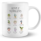 PUHEI Inspirational Coffee Mug Mugs For Women, Gentle Reminders Positive Affirmations 11 Ounces Ceramic Mug Cup,Mental Health Self Love Coffee Tea Mug Cup,Mental Health Awareness Gifts