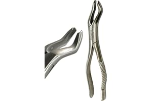 ARTLAB Dental Extraction Plier Syle Forceps for Extracting Upper and Lower Teeth, Upper and Lower Molars, 1st, 2nd, and 3rd - German Stainless Steel Dental Instruments (No. 53L - Upper Molars Left)