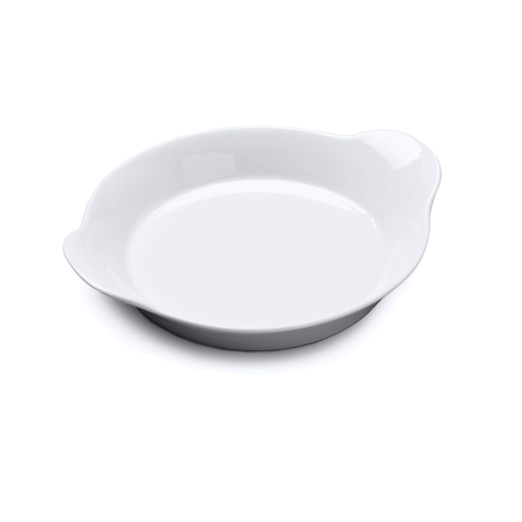WM Bartleet & Sons 1750 T441 Traditional Porcelain Round Gratin, Cooking and Baking Dish, 19cm – White