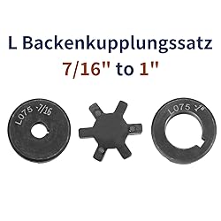 uxcell 7/16" to 1" L075 Flexible 3-Piece L-Jaw