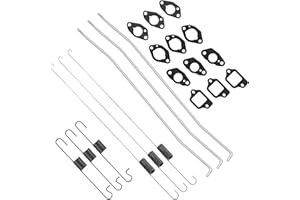 TNJPSEK 6 Pack GCV160 Throttle Return Governor Spring Rod Kit, Carburetor Gasket Compatible with GCV135 GC135 GC160 GC190A GSV190 HRR216 HRX217 HRS216 HRT216 HRB216 HS520 HS720 Lawn Mower Small Engine