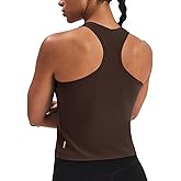 K-Swiss Women's Workout Tops - Tank Top Racerback Sleeveless Waist-Length Slim Fit Gym Athletic Yoga Shirts