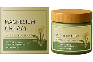 Total Relief Magnesium Cream - Nerve Relief Magnesium Cream with MSM & Arnica, 1.76oz (50g) Total ReliefCream for Muscle Sore